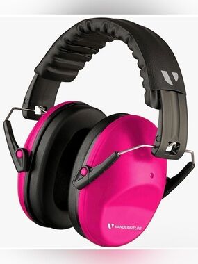 Pink Over-Ear Noise-Reducing Headphones